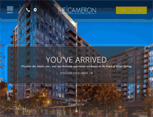 Tablet Screenshot of livingatthecameron.com